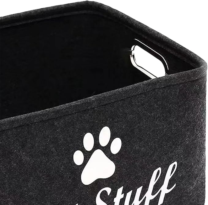 Pet Toy Organizer Box Dogs Treats Organiser Boxes Dog Supplies Storage Bins for Dog Apparel and Accessories Dog Toys Dog Coats