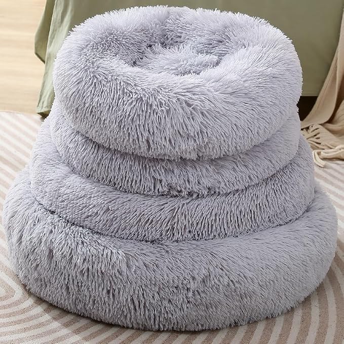 Cat Bed Bunny Bed Kitten Bed Dog Beds for Indoor Cats Pet Beds Cheap Dogs Bed Donut Dog Pillow Large Comfort Cat Pillow Warm for 4Kg Pet