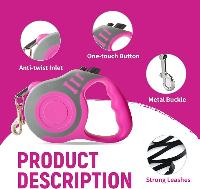 Retractable Dog Leash Automatic Telescopic Tractor Dog Tape