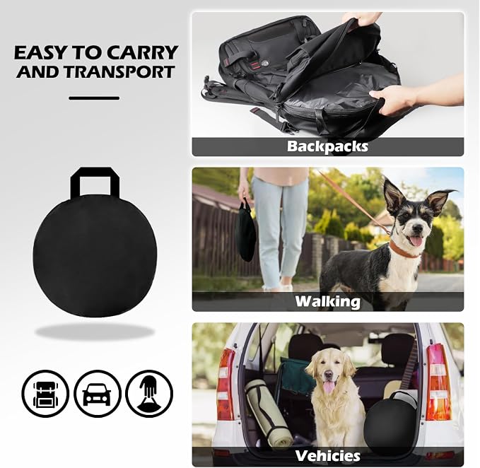 Cat Tent Outdoor, Pet Enclosure Tent Suitable for Cats and Small Animals, Indoor Playpen Portable Exercise Tent with Carry Bag（Black） | Pop Up Catio, Waterproof PE Base, Anti-Bug Mesh, Firm Steel Rods, Kitten Small Animal Travel Yard Gear, Carry Bag