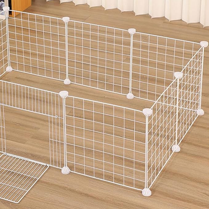 POPETPOP 30pcs Pet Cage Connectors Lightweight Plastic Playpen Buckles for Animals Easy to Assemble Versatile Fence Stabilizers for Pet Enclosures