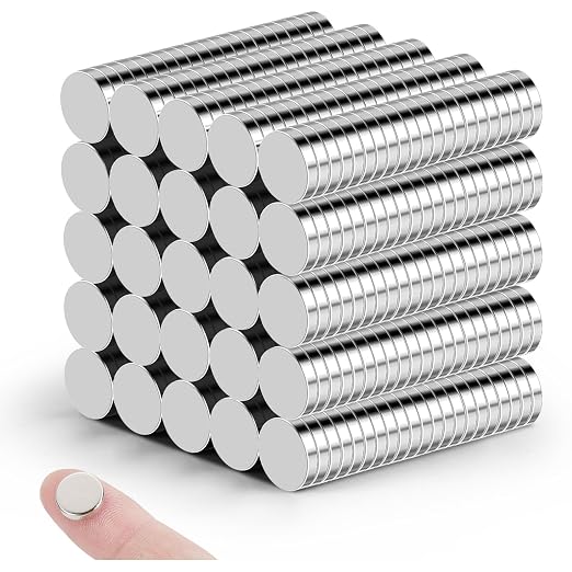 DIYMAG 500Pcs Small Refrigerator Magnets, 10x2mm Round Rare Earth Magnet | Mini Tiny Neodymium Strong Magnets for Crafts, DIY, Fridge, Miniatures, Whiteboard, Office, Kitchen, Dry Erase Board