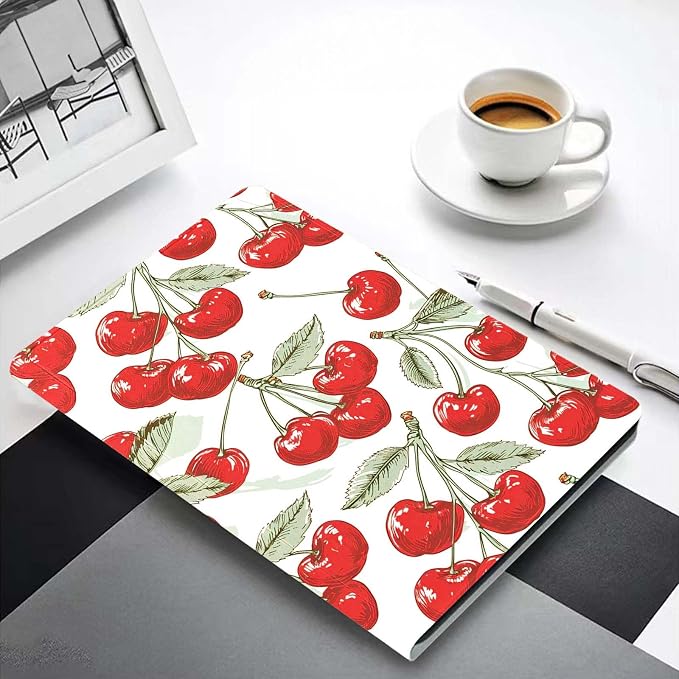 for Samsung Galaxy Tab S6 10.5" Tablet Case(Model SM-T860/T865/T867) 2019 Release,Premium Leather Folio Stand Auto Wake/Sleep,Multiple Viewing Stand,Red Cherry