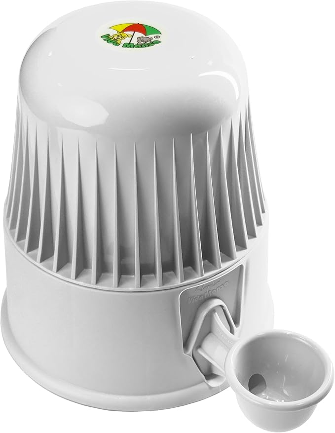 Pet Water Dispenser for Dogs and Cats, 67.6 oz – Gravity-Fed Water Bowl for Clean Drinking, Prevents Wet Fur, BPA-Free Polypropylene, Vida Mansa (Opaque White)