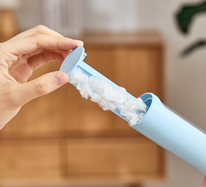 Portable Pet Hair & Lint Remover Roller – Compact Pet Hair & Lint Remover for Clothes, Furniture & Car | Eco-Friendly, Washable & Durable (Green)