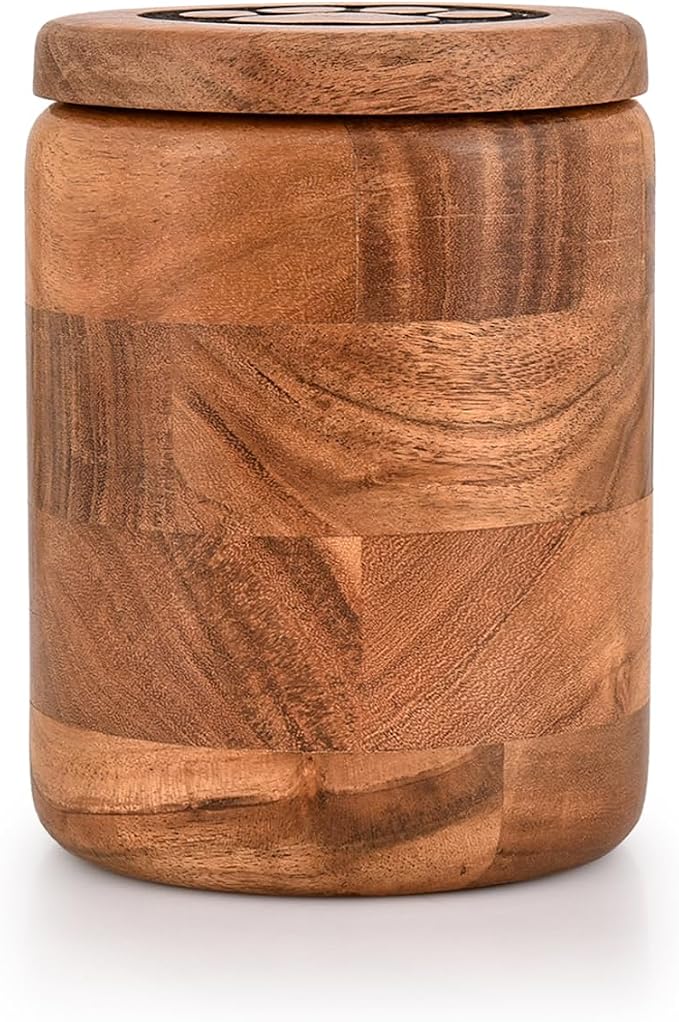 Kimona Food Jars & Canisters With PAW Engraved on Lid, Storage Food Kitchen Counter Containers for Candy, Flour, Oats, Coffee Bean, Pet Treats (4.5" X 4.5" X 6")