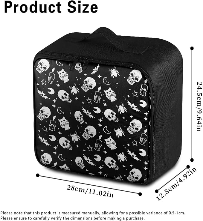 Rnyleeg Skull First Aid Kit Bag Empty for Men Emergency Medical Trauma Bag Compact Lightweight First Aid Bag for Home Car Camping Hiking