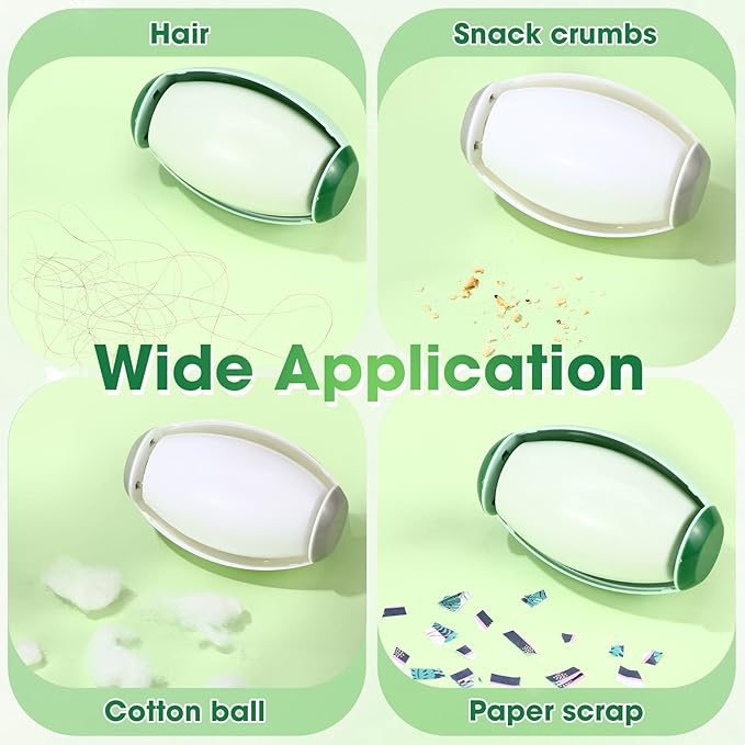 Maxdot 4 Pack Reusable Gel Lint Roller, Washable Sticky Roller for Clothes Pet Hair, Mini Portable Lint Remover, Sticky Ball Cleaner for Travel Household