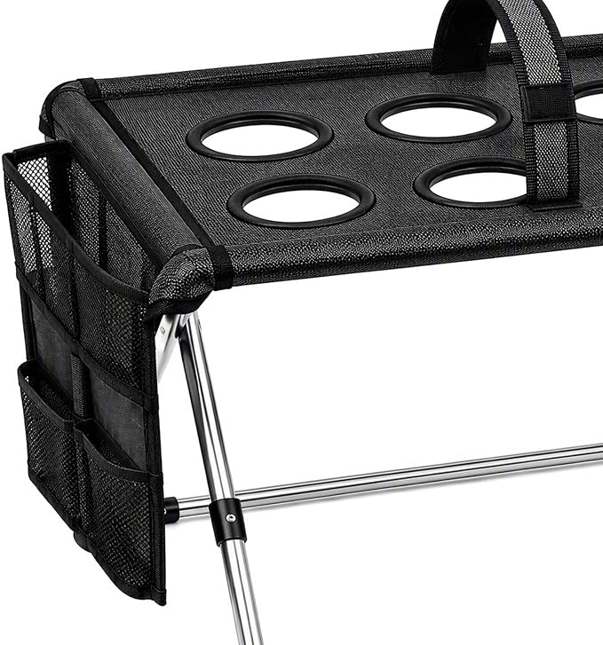 Foldable Dog Grooming Table, Pet Hammock with Stand for Small Dogs & Cats