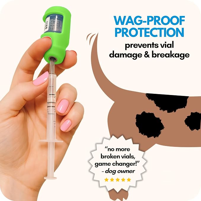 VIAL SAFE Insulin Vial Protector Case for ProZinc 10mL Cats & Dogs 2-Pack