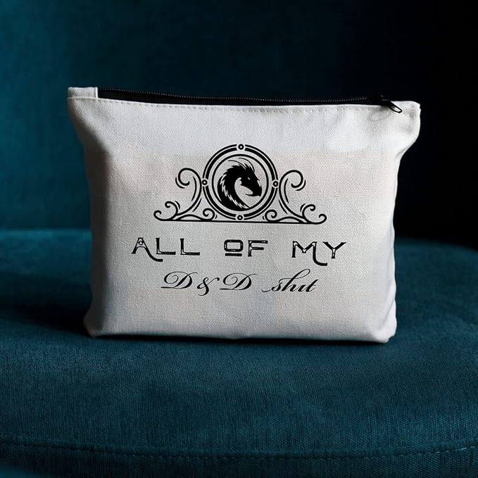 Dragon Gifts Makeup Bag, Dungeons Dragons Gifts Cosmetic Bag Dice Pouch | Christmas Graduation Birthday Gifts for Woman Men Daughter Friends Sister Role Playing Games Lovers Travel Toiletry Bags