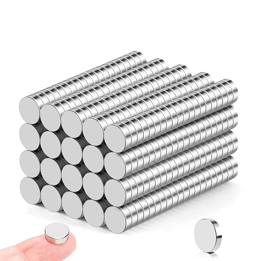 DIYMAG 400Pcs Small Refrigerator Magnets, 10x3mm Round Rare Earth Magnet | Mini Tiny Neodymium Strong Magnets for Crafts, DIY, Fridge, Miniatures, Whiteboard, Office, Kitchen, Dry Erase Board