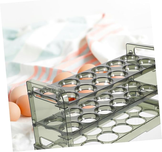 jojofuny Holder for Fridge Organizer Rack Pet Material Design Easy Assembly for Refrigerator Storage