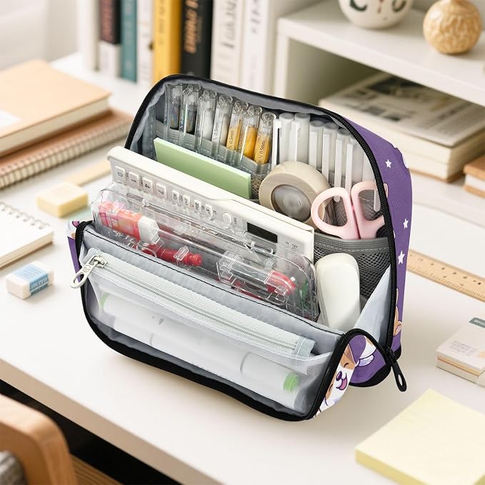 Little Cute Pet Dog Pencil Case Bag Boys Girls Kids | Large Pencil Pouch Pen Bag Holder with Big Capacity