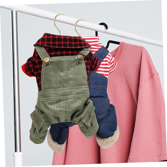 10Pcs Mini Dog Apparel Hangers Durable Hangers for Pet Clothes Nonslip Design Stylish Closet Organizer for Spaces