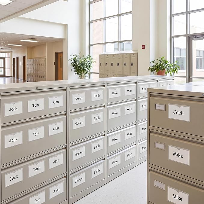 36 Pack Adhesive Index Card Holders Clear 4 x 6 Label Pockets | Clear Pvc, Not Included Index Cards, Top Loading, Sticks To Bins Shelves Boxes And Bags, Helps Organize And Protect Labels