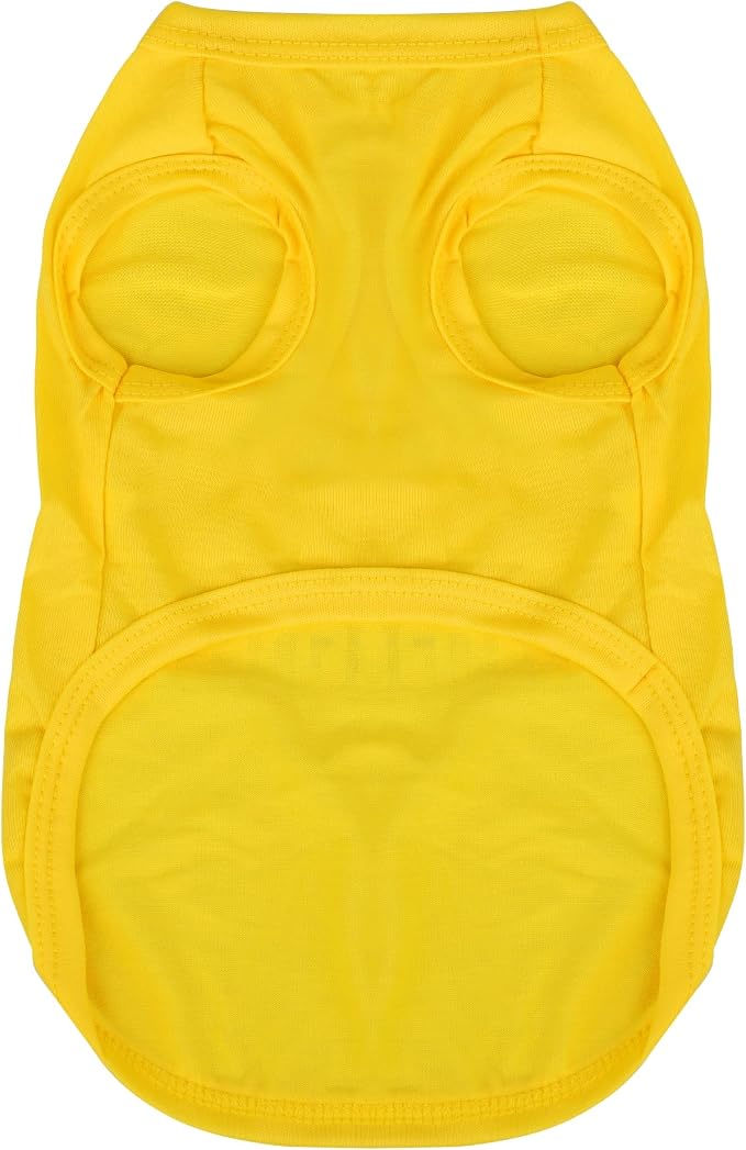 Expressive Pet Vest: Sleeveless Dog Shirt with 'I Love My Mommy' Slogan, Ideal for Chihuahuas, Poodles, Yorkies, and More - Adorable Design, Ultimate Comfort, Easy Maintenance! Yellow Small