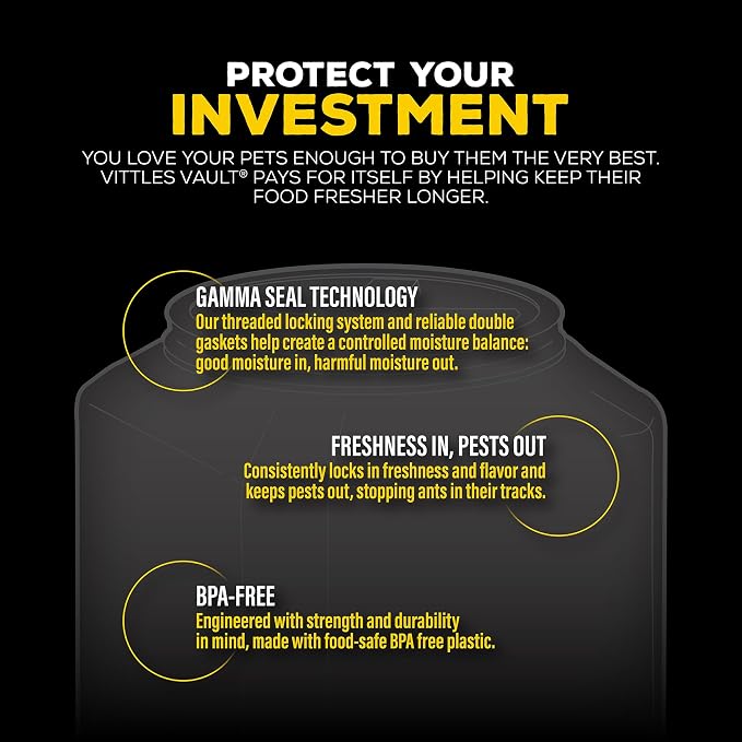 Vittles Vault Vittles Vault Bird Seed Storage Container, Up to 35 Pounds | For Dry Pet Food, Made in USA, Without Scoop