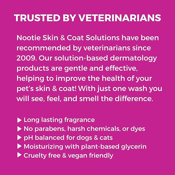 Nootie Japanese Cherry Blossom Daily Spritz for Dogs and Cats - Conditions and Moisturizes Fur, Long Lasting Pet Spray - 8oz