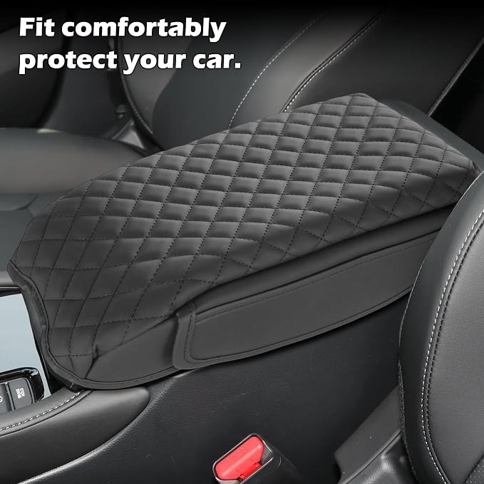 Center Console Cover for 2023-2025 2026 Honda Accord Accessories Armrest Cushion Cover Leather Middle Console Covers Accord Console Cushion Pad Anti-Scratch