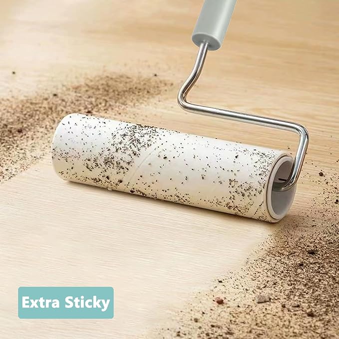 Lint Roller Refills 6.3 inch Great Value 10 Pack Extra Sticky Lint Remover Refills for Pet Hair Clothes Floor 6.3 inch Wide Lint Roller Replacement Refills