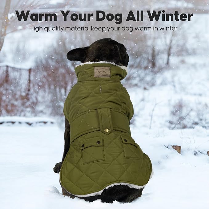 KYEESE Waterproof & Windproof Dog Coat for Small Dogs Puffer Jacket