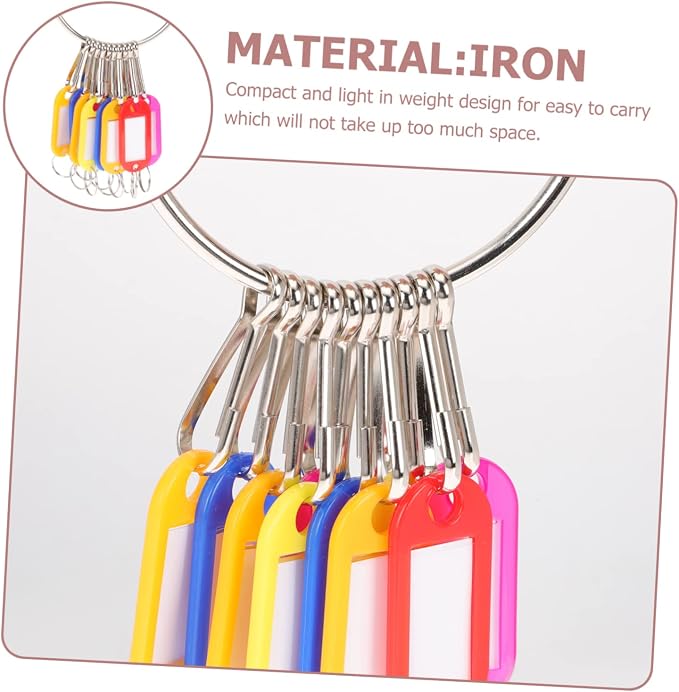 DOITOOL 1 Set Multi Functional Key Tags Key Chain Labels for Easy Identification and Organization Office School and Home
