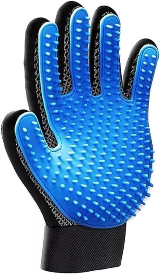 Pet Grooming Glove for Left Hand - Enhanced Deshedding Brush and Massage Mitt for Dogs, Cats and Horses - Gentle Hair Remover for Long and Short Fur - Perfect for Bathing and Shedding