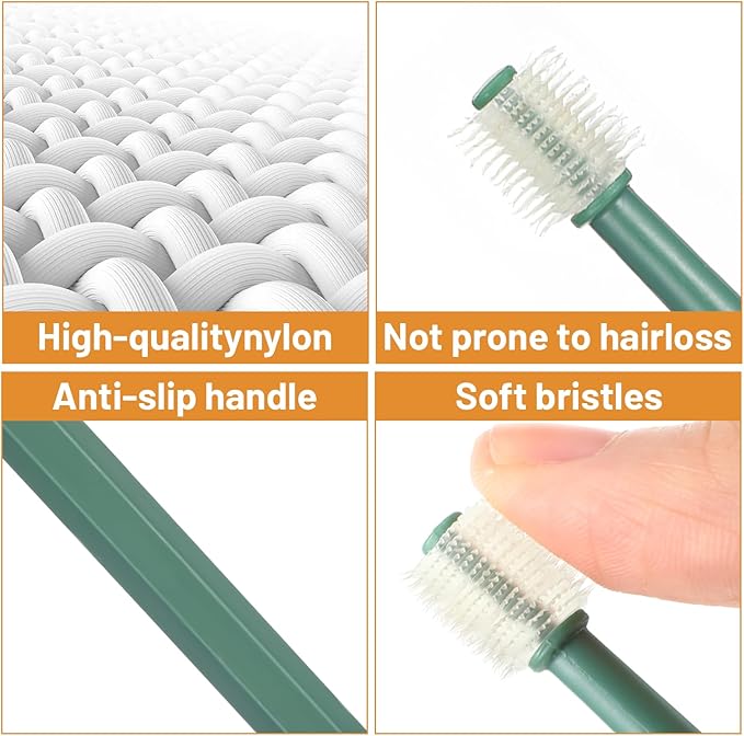 2 PCS Small Dog Toothbrush 360 Degree Cat Tooth Brush Soft Puppy Toothbrush for Cats Dogs Kitten Puppy Pets Teeth Cleaning Dental Care