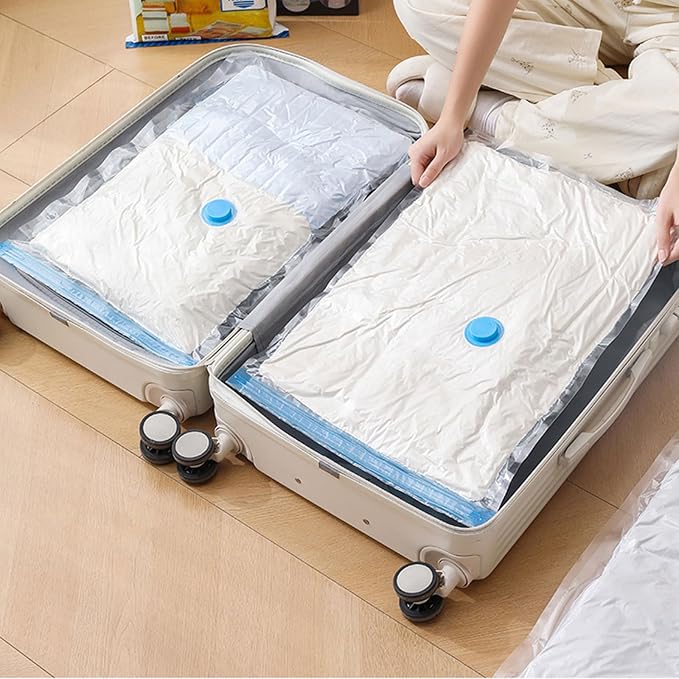 Of 11 Vacuum Compression Bags with Hand Pumps for Space Saving Clothes Storage and Efficient Wardrobe Organization Clothes Storage