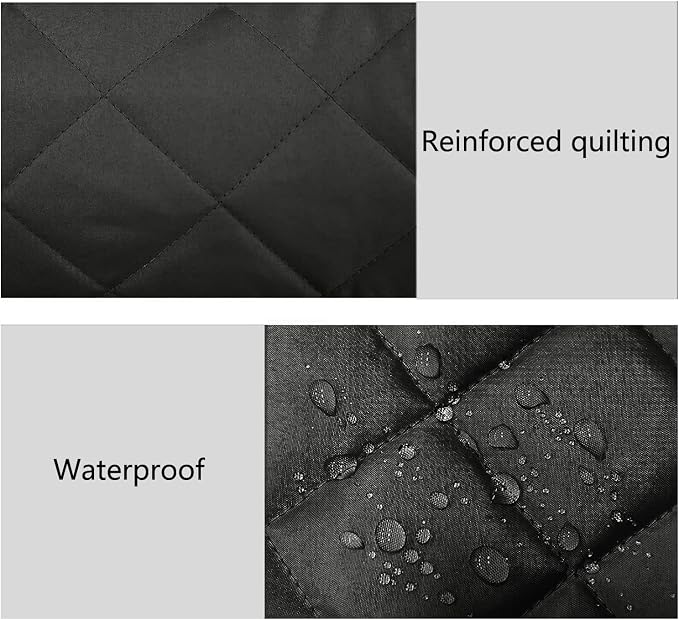2 in 1 Waterproof Armrest Covers Sofa Arm Organizer with 14 Pockets for Tablet Magazines TV Remote Holder, Anti-Slip Recliner Couch Armchair Slipcover Furniture Sofa Arm Protector Storage Caddy Pouch