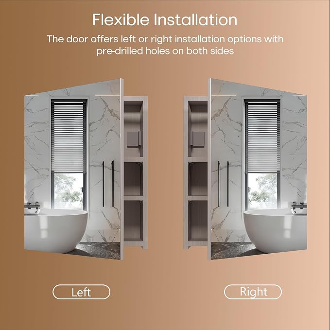 20x16 inch Bathroom Wall Cabinet, Saver Storage Cabinet, Medicine Cabinet with 1 Door and Adjustable Shelves, Grey（Assembly Required）