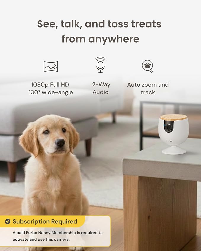 Furbo Mini Pet Camera [Paid Plan Required to Activate]