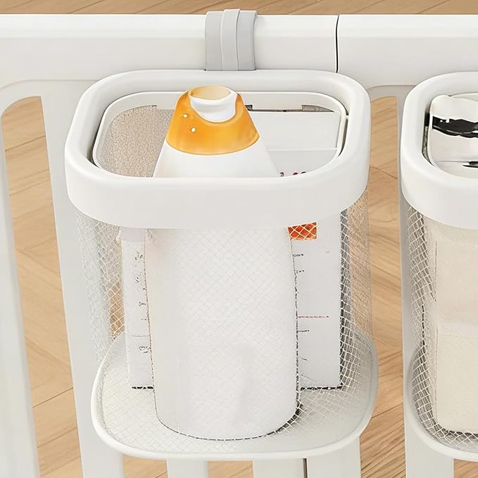 Dog Toy Storage Basket Pet Fence Organizer Bag Multifunctional Puppy Stuff Bin Crate Hanging Accessories Pouch Breathable PP Material Suitable for