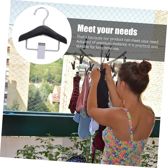 BESPORTBLE Pet Clothing Hanger Durable Plastic Dog Apparel Clip Rack for Organizing Pet Clothes Keeps Dog Cat Outfits Neat and Dry Owners