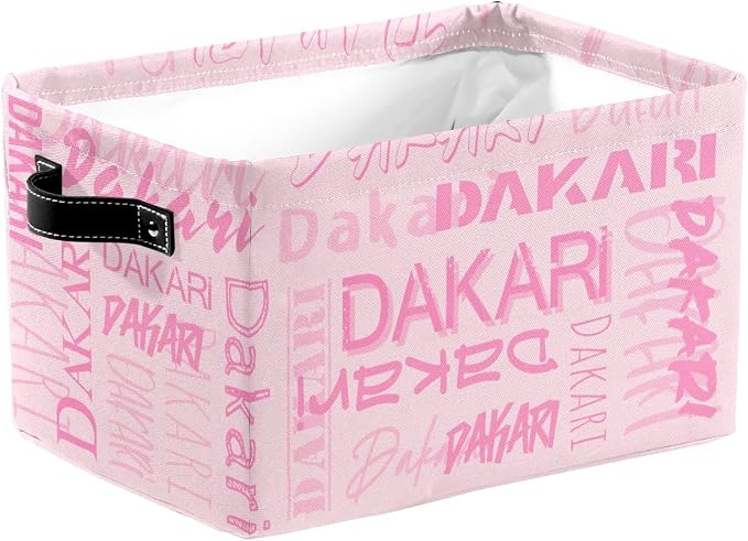 Personalized Storage Bins with Name Custom Kids Storage Basket Cubes Organizer with Handles for Organizing Boys and Girls Toys Shelf Closet Nursery Baskets Boxes, 1 Pack
