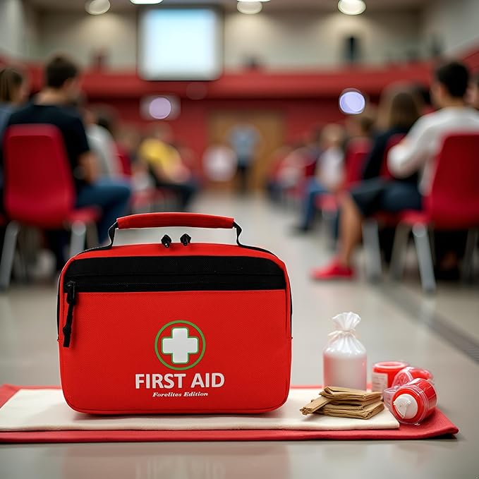 2Pack Handy Mini First Aid Kit Empty, First Aid Bag For Your Next Adventure, Emergency Kit For Home, Office, Vehicle, First Aid Supplies Organizer Bag For Travel Outing (Basic Edition)