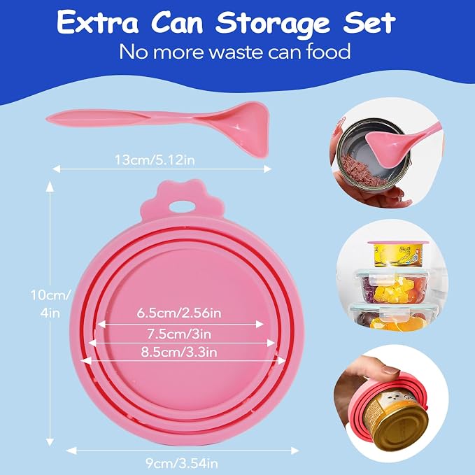 3-5lb Dog Food Storage Containers, Cat Food Container for 3-5 lbs, Dog food storage Airtight Storage with Measuring Cup, Can Lid and Can Scoop