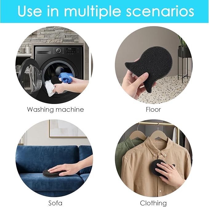 Pet Hair Remover for Laundry, Reusable Hair Remover Tool, Catcher Effectively Removes Pet Hairs, Lint and Dander from Bedding and Clothing, Suitable for Washing Machines, 4Pcs