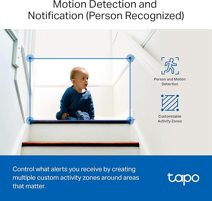 Tapo 1080P Indoor Security Camera, Baby Monitor, Dog Camera, C100(4-Pack)