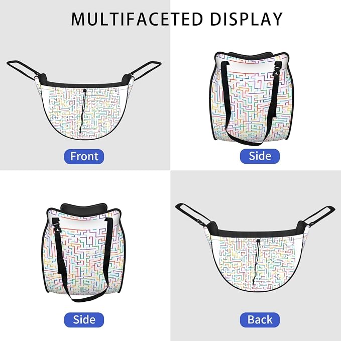 Line Maze Car Seat Organizer-Backseat Storage Bag for Travel | Waterproof Durable. Holds Snacks Gear Essentials. Fits Most Cars.