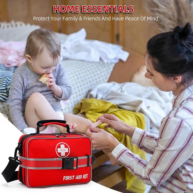 Large 430-Piece Emergency First Aid Kit for Home, Car, Camping | Comprehensive, Premium Easy-Access Medical Kit – For Travel, Hiking, Truck, Sports & Outdoor Emergencies