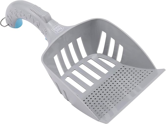 Fresh Step All-in-One Cat Litter Scoop with Ergonomic Handle, One Size | Deep shovel design, ergonomic handle grip, Kitty Litter Scooper for fast and easy daily scooping