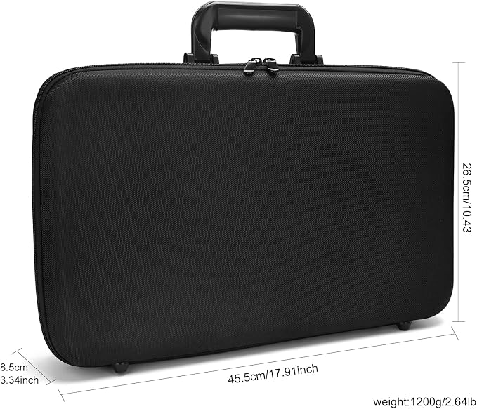 Barber Carrying Case,Barber Case, Stylist Tool Box Professional Salon Hair Cutting Grooming Kit Storage Organizer for Clippers, Scissors, Barber Supplies(Large)