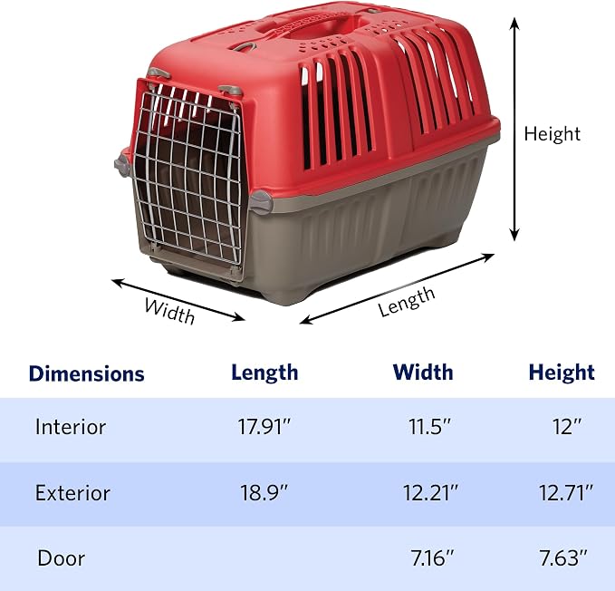 MidWest Spree Travel Carrier, 19-Inch, Small Dog & Cat Crate