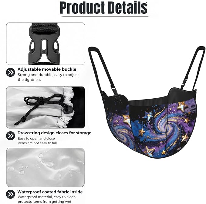Ink Splatter Star Car Seat Organizer-Backseat Storage Bag for Travel | Waterproof Durable. Holds Snacks Gear Essentials. Fits Most Cars.
