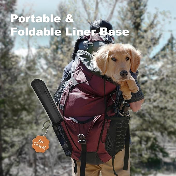 HQ4US 4LEGS Large Portable Dog Pee Pads Foldable Liner Base 33''x23'' Training Pad Holder with Fixing Clips, Waterproof, Easy Clean, Indoor Dog Potty