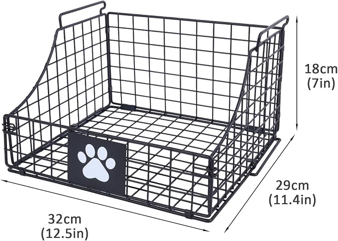 Pethiy dog organizer dog grooming bag pet dryer box DOGS Grooming Supplies | Pet Supplies Organizer Basket, Foldable Metal Wire Storage Basket for Dog Grooming Tools, Bath Supplies Organizer