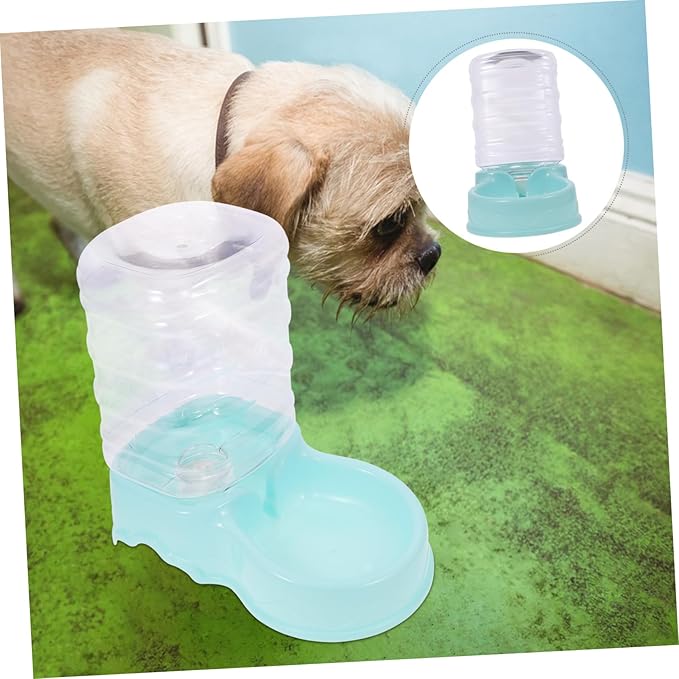 HEMOTON Automatic Dog Water Feeder Dispenser Gravity Design Pet Accessory for Easy Feeding Durable Self Filling Bowl for Dogs and Cats Saving Water