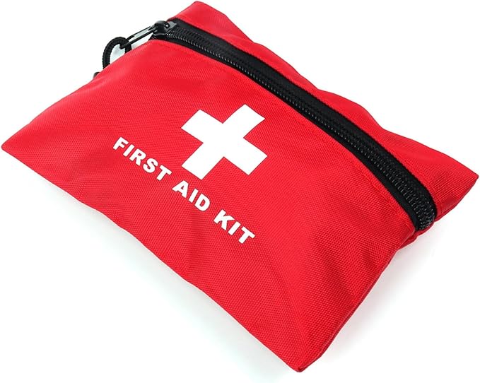 Red First Aid Bag Small First Aid Kit Empty Medical Bags (Red 7.9x5.5 1PC)